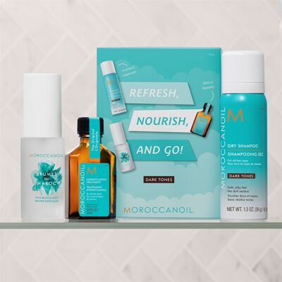 Moroccanoil Treatment 25ml + Dry Shampoo Dark Tones 62ml Moroccanoil Treatment 25ml + Dry Shampoo Dark Tones 62ml