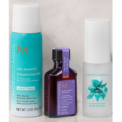Moroccanoil Treatment Purple 25ml + Dry Shampoo Light Tones 62ml Moroccanoil Treatment Purple 25ml + Dry Shampoo Light Tones 62ml