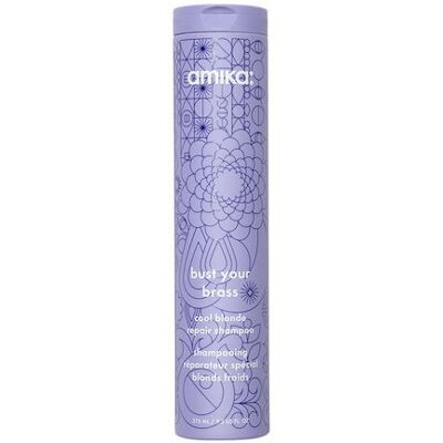 Amika: Bust Your Brass Cool Blonde Repair Shampoo 275ml Amika: Bust Your Brass Cool Blonde Repair Shampoo 275ml