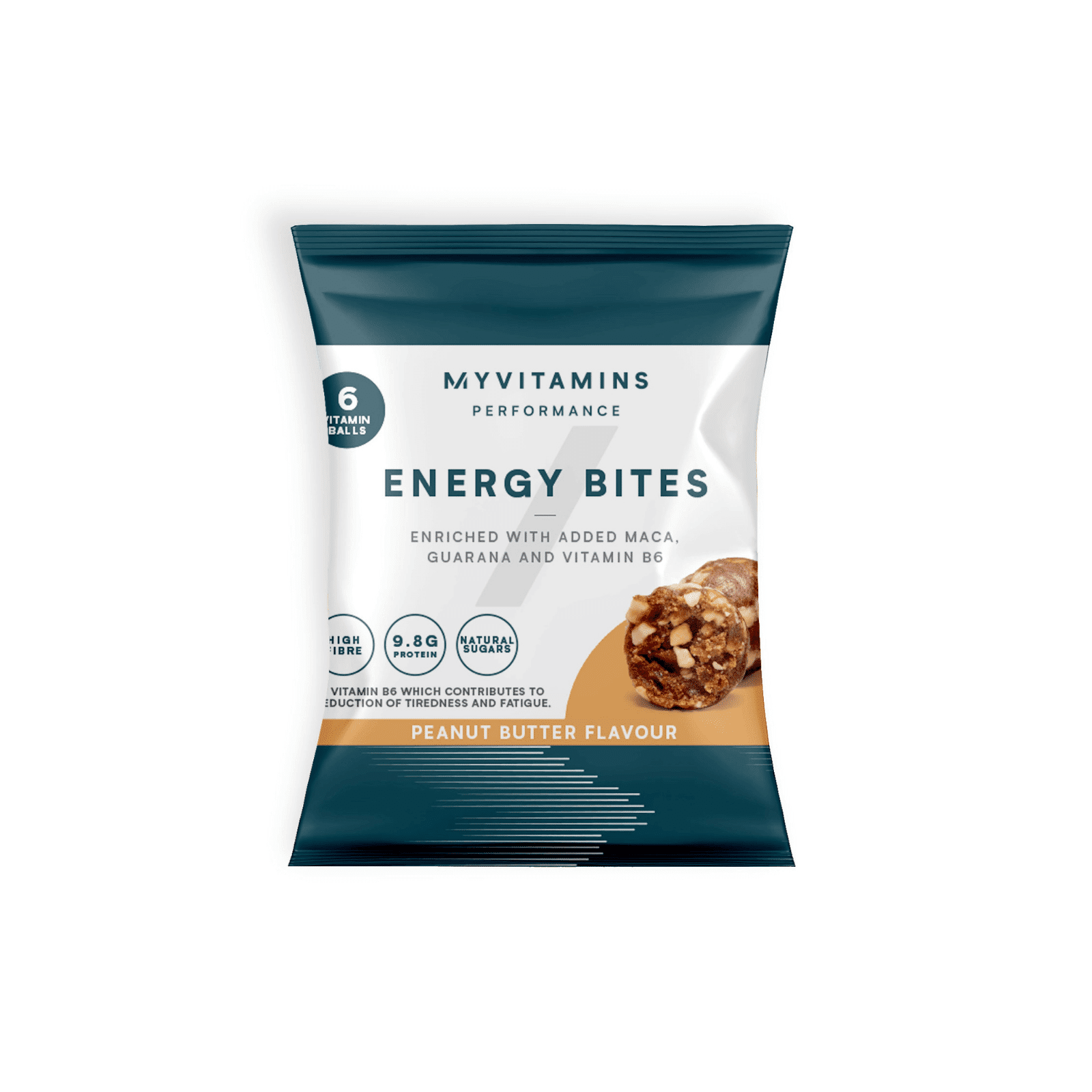 Myvitamins Energy Bites - 45g - Crema de Cacahuete Myvitamins Energy Bites - 45g - Crema de Cacahuete