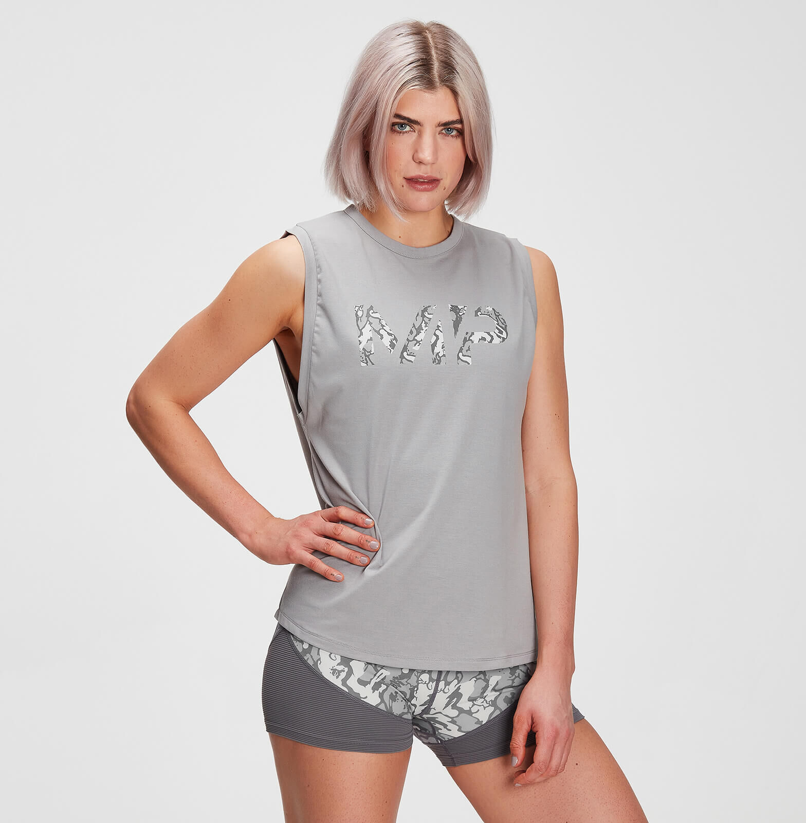 Mp Camiseta sin mangas con sisas caídas drirelease® para mujer de  - Gris tormenta - XXL Mp Camiseta sin mangas con sisas caídas drirelease® para mujer de  - Gris tormenta - XXL