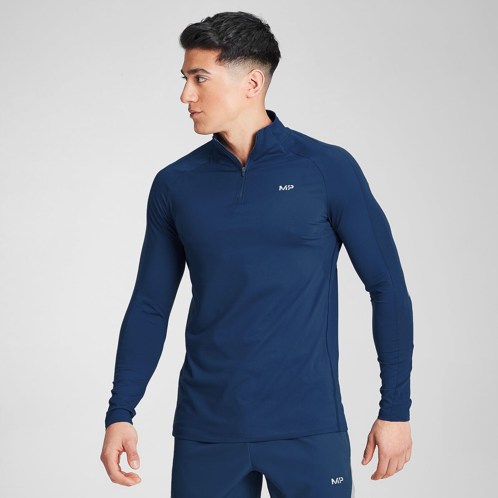 Mp Men's Velocity 1/4 Zip- Dark Blue - XXXL Mp Men's Velocity 1/4 Zip- Dark Blue - XXXL