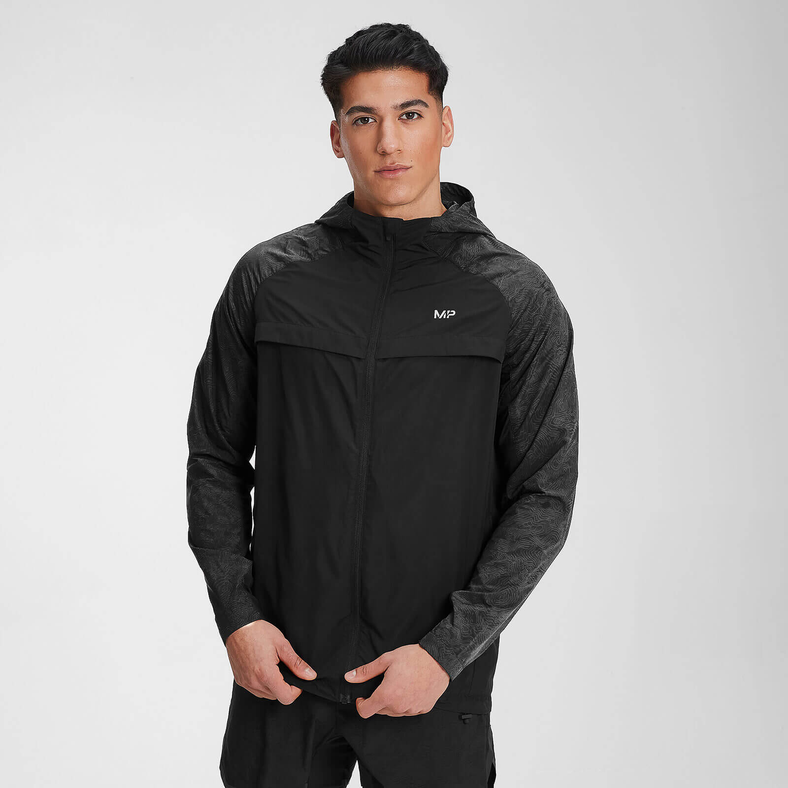 Mp Men's Velocity Packable Running Jacket- Black - S Mp Men's Velocity Packable Running Jacket- Black - S