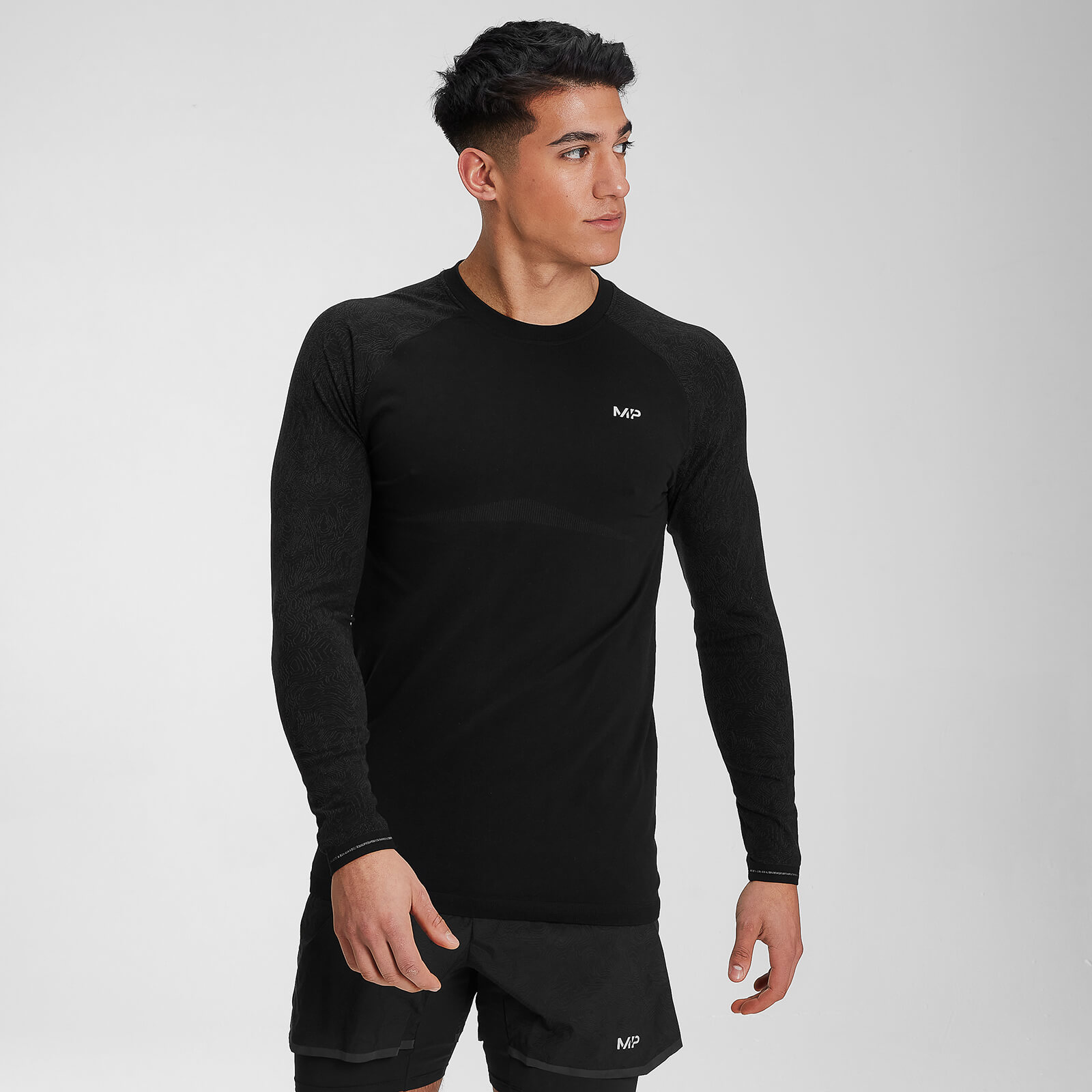 Mp Men's Velocity Long Sleeve Top- Black - XL