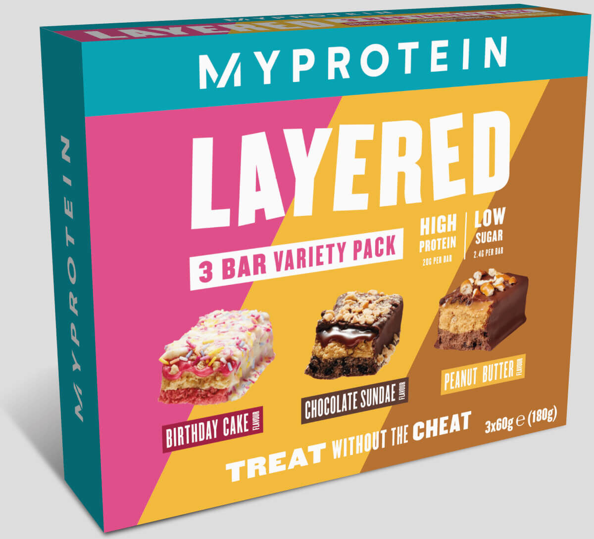 Myprotein Caja de selección de barritas Layered - 3 Flavours