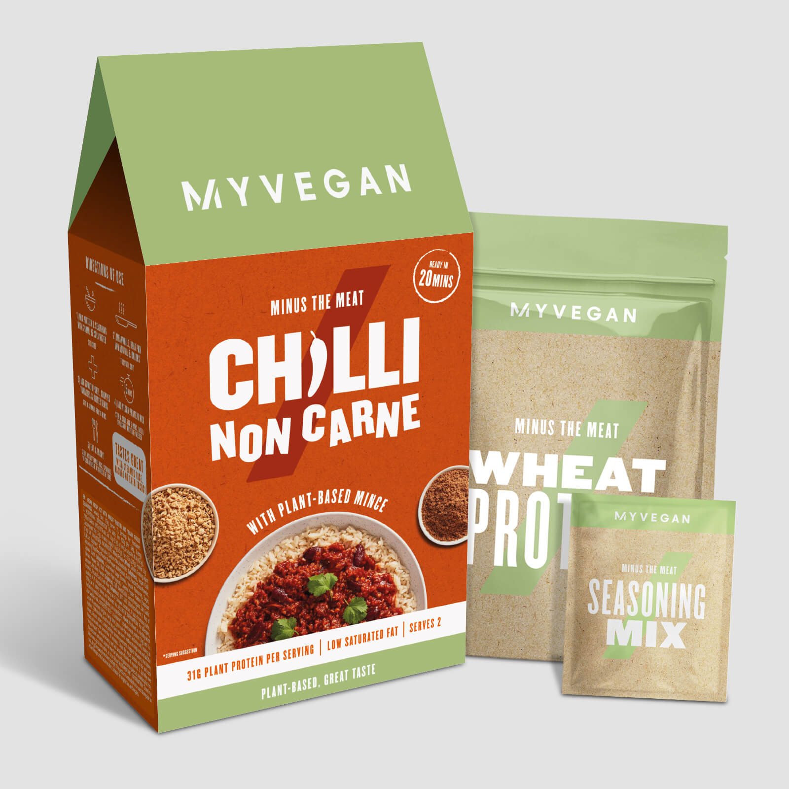 Myvegan Chili sin carne vegano - 2 x 59g Myvegan Chili sin carne vegano - 2 x 59g