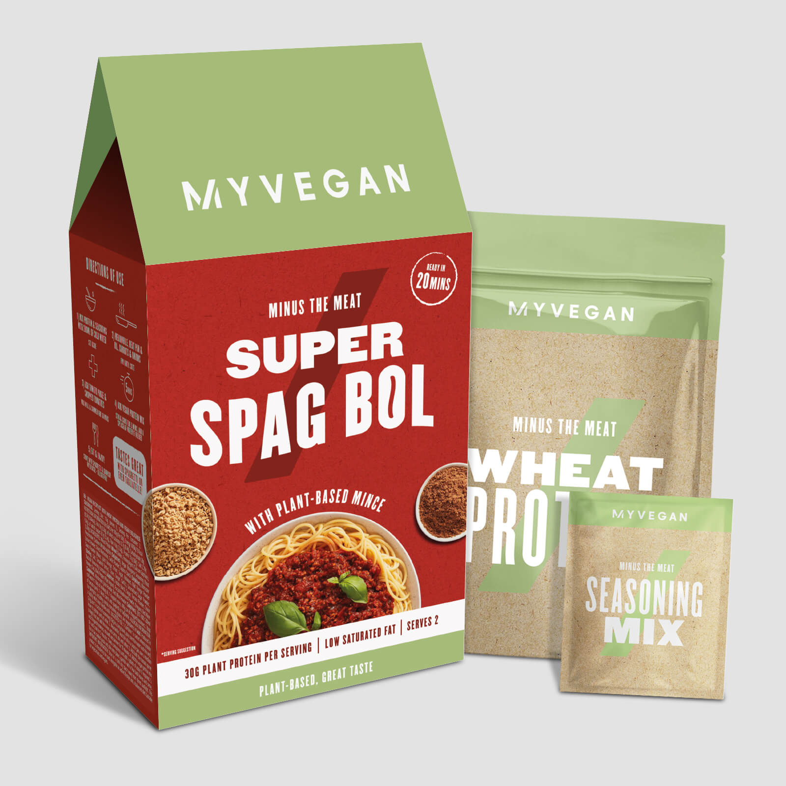 Myvegan Kit para receta de boloñesa vegana - 2 x 58g Myvegan Kit para receta de boloñesa vegana - 2 x 58g