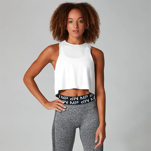 Mp Top corto sin mangas Reach para mujer de  - Blanco - XS Mp Top corto sin mangas Reach para mujer de  - Blanco - XS