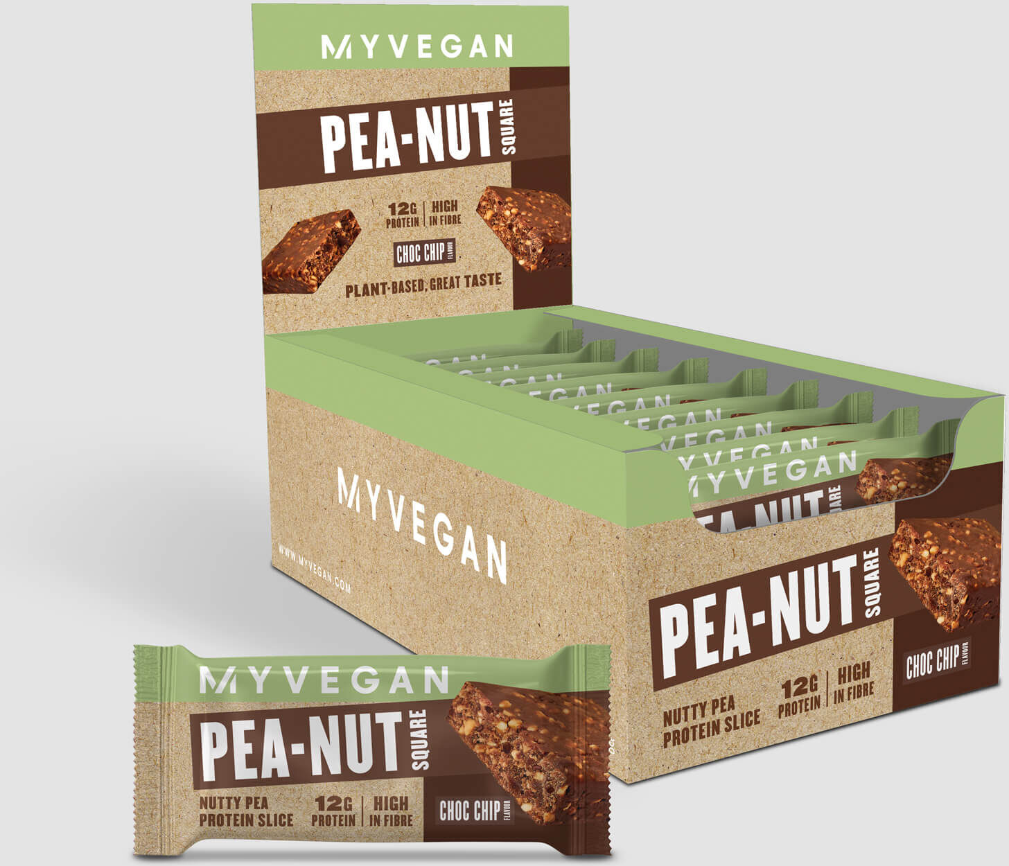 Myprotein Pea-Nut Square - Gotas de Chocolate Myprotein Pea-Nut Square - Gotas de Chocolate