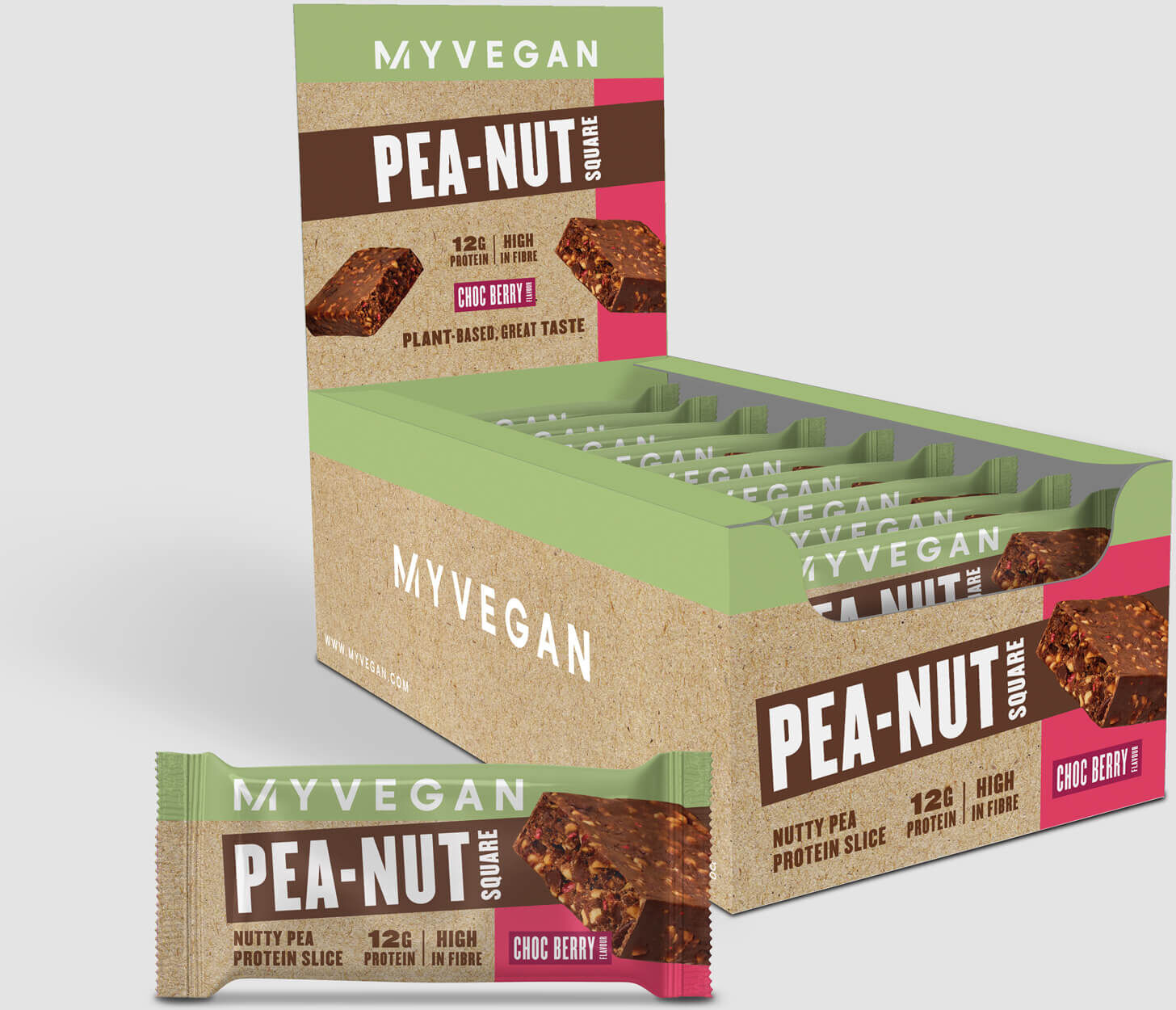 Myprotein Pea-Nut Square - Baya de Chocolate Myprotein Pea-Nut Square - Baya de Chocolate