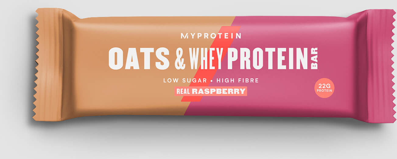 Myprotein Barrita de Avena y Proteína de Suero - Frambuesa Pura Myprotein Barrita de Avena y Proteína de Suero - Frambuesa Pura