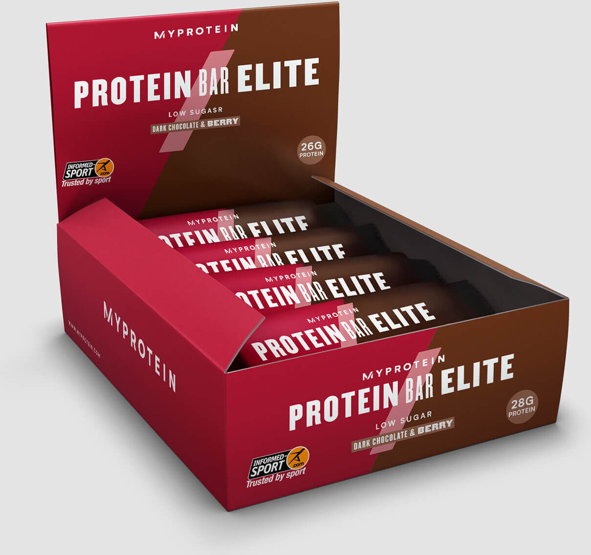 Myprotein Barrita Proteica Elite - Chocolate Negro y Baya Myprotein Barrita Proteica Elite - Chocolate Negro y Baya