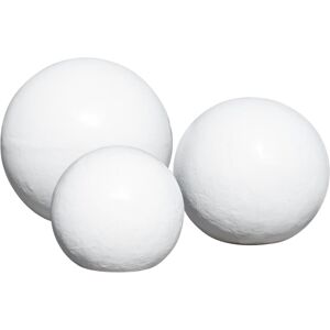 Wanda Collection Tres bolas decorativas para exterior blanco