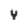 WOOOD Candelabro en forma de y de metal negro h40