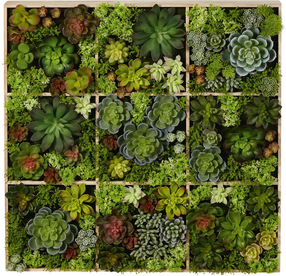 Maisons du Monde Decoración de pared con plantas artificiales 17x70