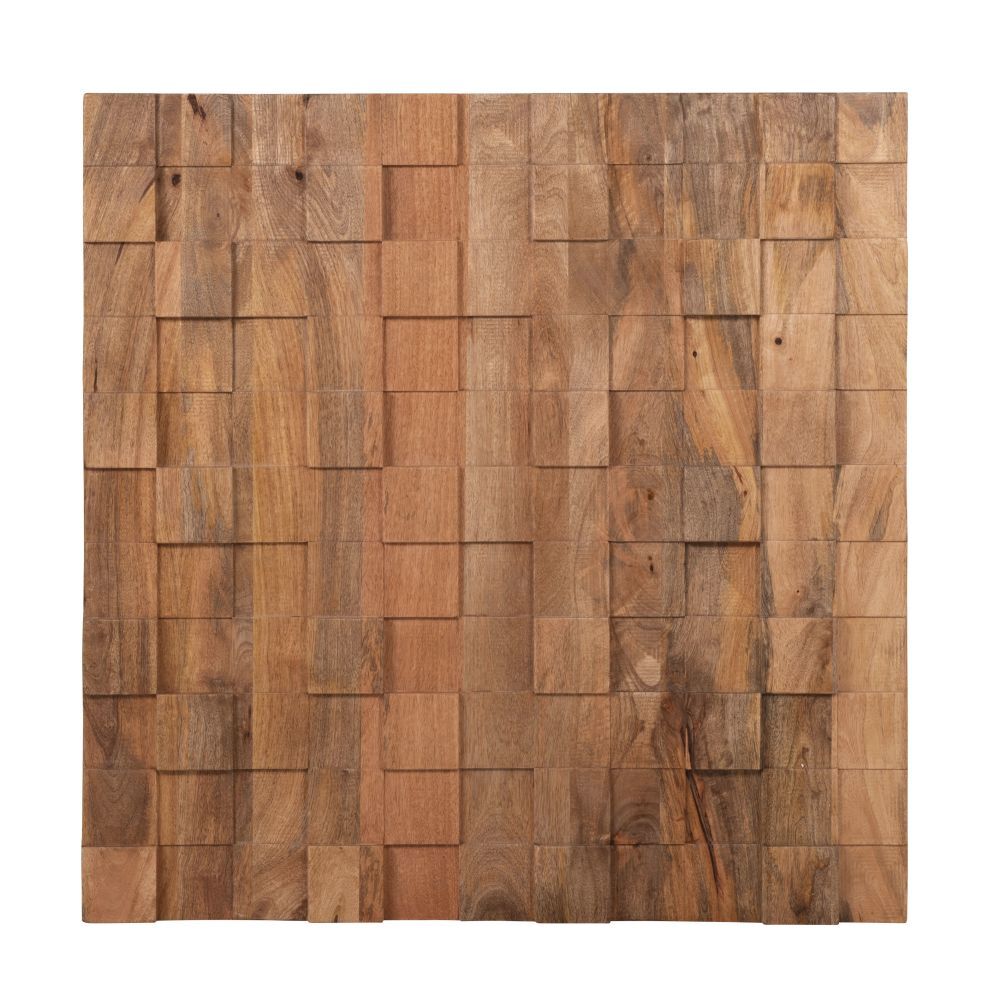 Maisons du Monde Decoración de pared de madera de mango 110 x 110