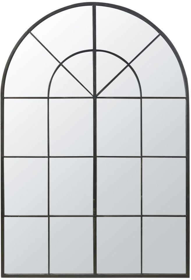 Maisons du Monde Espejo grande de metal negro 137x200