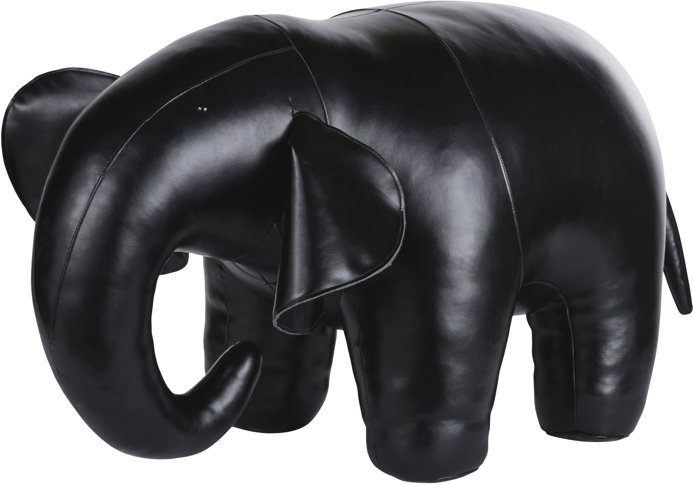 Maisons du Monde Estatua de elefante negro Alt. 45