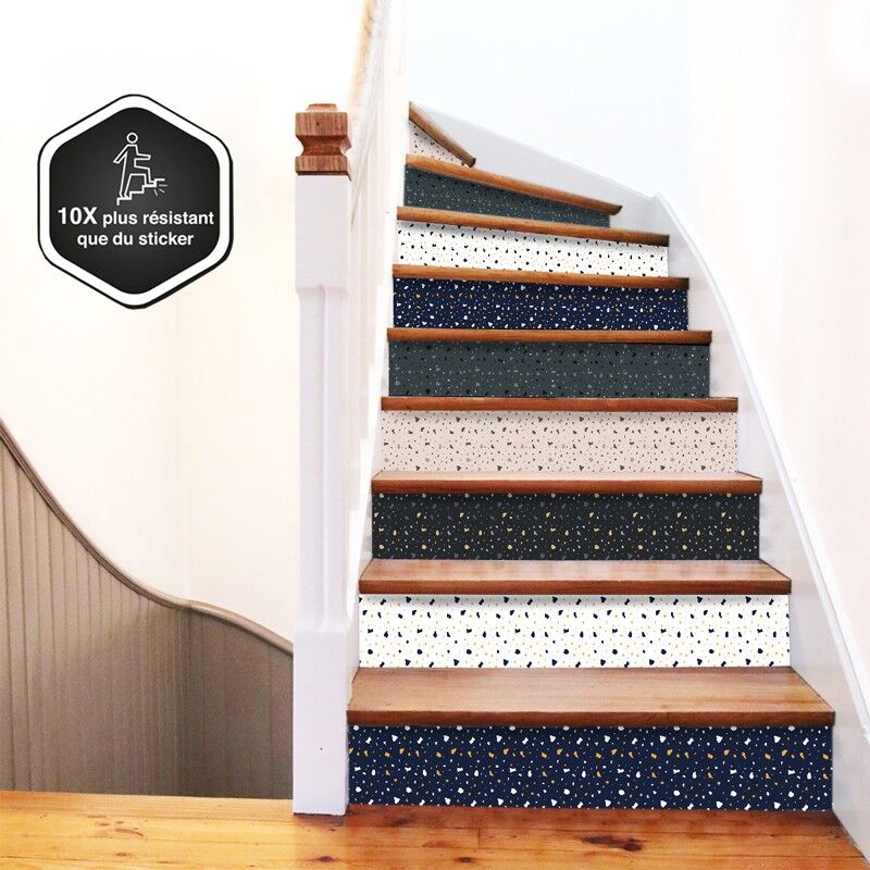 99Déco Lote de 5 contrahuellas escalera l100xa15cm