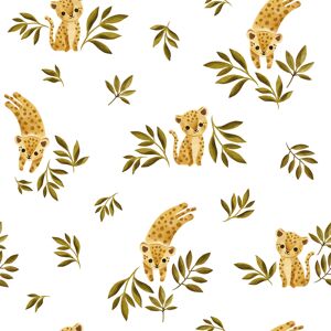 Lilipinso Papel pintado con estampado de pequeño leopardo 50 cm x 10 m