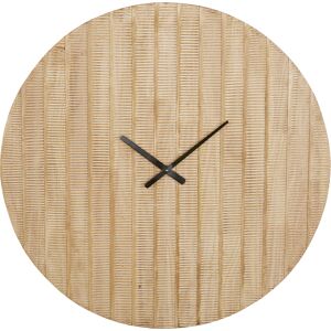 Maisons du Monde Reloj de madera de mango tallada D. 90