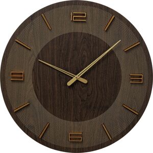 Kare Design Reloj pared marrón ø60cm
