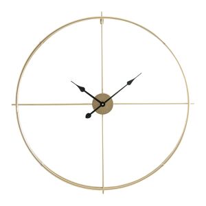 Lastdeco Reloj pared, de hierro, en color oro, de 84x6x84cm