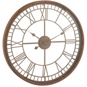 LANADECO Reloj números romanos metal/cristal oxido alt. 67 cm