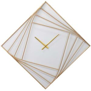 Adda Home Reloj dorado de madera 85x6x85cm