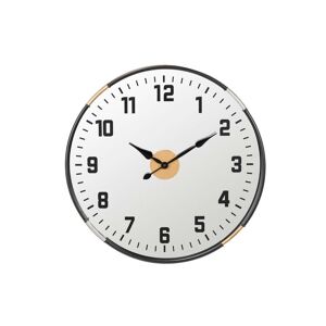 Adda Home Reloj negro de cristal 60x5x60cm