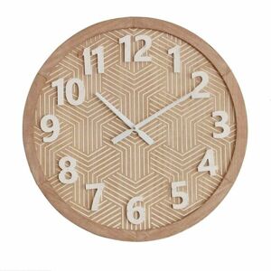 LANADECO Reloj de pared estilo vintage en metal marrón
