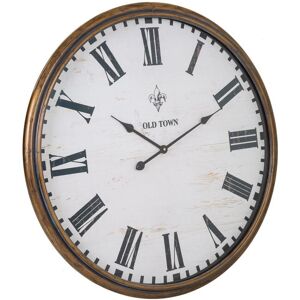 Wanderlust deco Reloj de pared de metal dorado