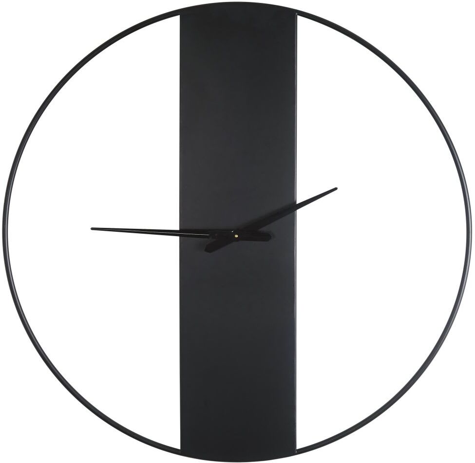 Maisons du Monde Reloj de metal negro D. 100