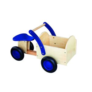 New Classic Toys Correpasillos de madera natural y azul 66,5 x 36 x 38 cm
