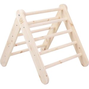 MeowBaby Escalera de madera natural Montessori