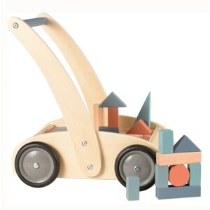 Egmont Toys Carrito andador con bloques de madera