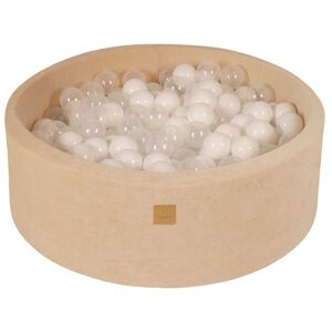 MeowBaby Crudo piscina de bolas: blanco/transparente h30
