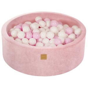 MeowBaby Rosa polvo piscina de bolas: blanco/rosa pastel h30