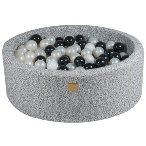 MeowBaby Gris melange piscina de bolas: negro/blanco/perla h30