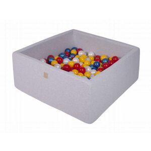 MeowBaby Gris claro piscina de bolas: rojo/amarillo/perla/azul perla h40