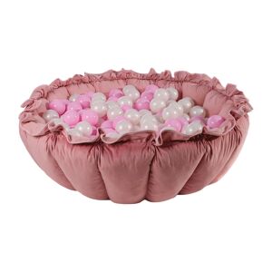 MeowBaby Alfombra de juego de flores con piscina de bolas Rosa: rosa pas./perla