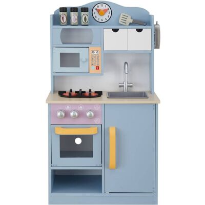 Teamson Cocinita de madera con horno y accesorios, Azul, 90cm Teamson Cocinita de madera con horno y accesorios, Azul, 90cm