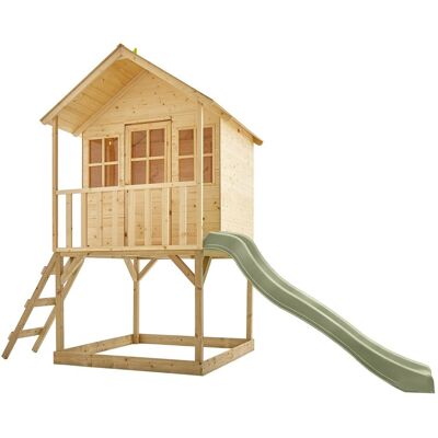 TP Toys Cabaña de madera sobre pilotes con tobogán madera marrón fsc® TP Toys Cabaña de madera sobre pilotes con tobogán madera marrón fsc®