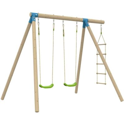 TP Toys Pórtico 2 columpios madera marrón h224cm TP Toys Pórtico 2 columpios madera marrón h224cm