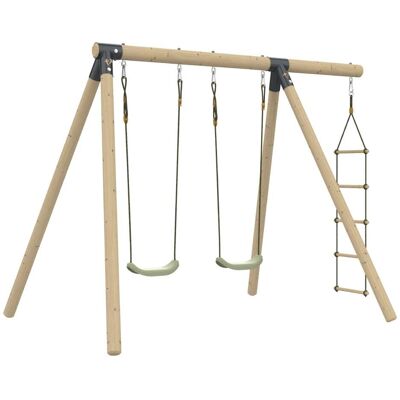 TP Toys Pórtico 2 columpios madera marrón h190cm TP Toys Pórtico 2 columpios madera marrón h190cm