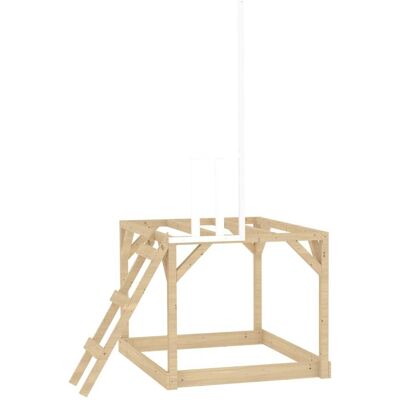 TP Toys Tobogán plegable madera blanco D140cm TP Toys Tobogán plegable madera blanco D140cm
