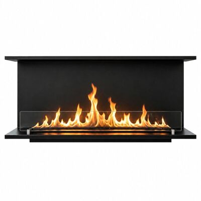 Chimenea de bioetanol divina fire de tres lados 120 x 50 cm Chimenea de bioetanol divina fire de tres lados 120 x 50 cm