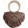 My Bliss Home Bolso Macramé, Marrón