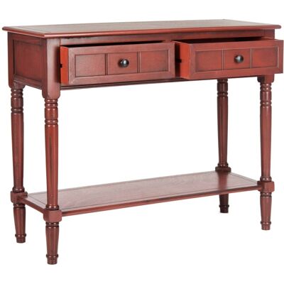 Mesa auxiliar roja Margarite - De suelo, 35 x 91 x 74.93 cm Mesa auxiliar roja Margarite - De suelo, 35 x 91 x 74.93 cm