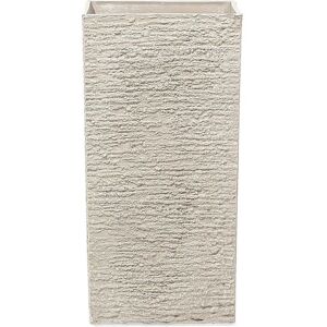 Beliani Maceta de exterior en piedra beige H70